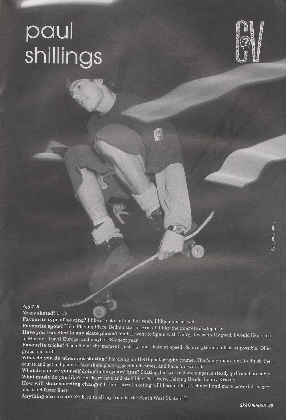 Skateboard Jan 1992 Paul Shillings Prime Delux Online