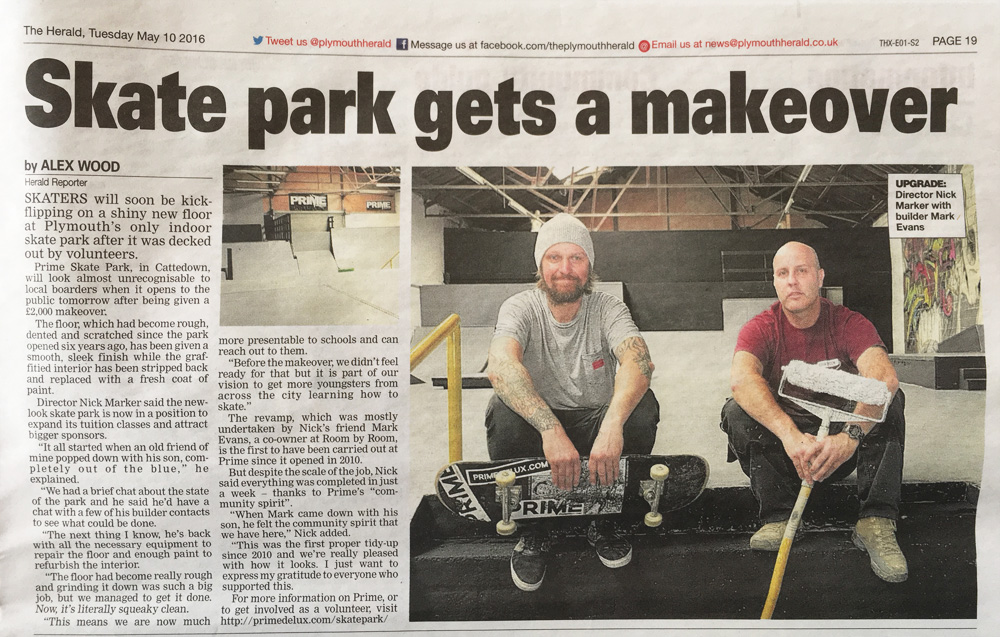 Plymouth Herald Revamp Article
